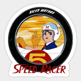 Speed Wave - Red Font Sticker